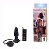 Inflatable Vibrating Butt Plug Black